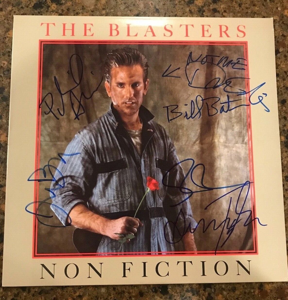 * THE BLASTERS * signed autographed album * NON-FICTION * FULL BAND * PROOF * 3
