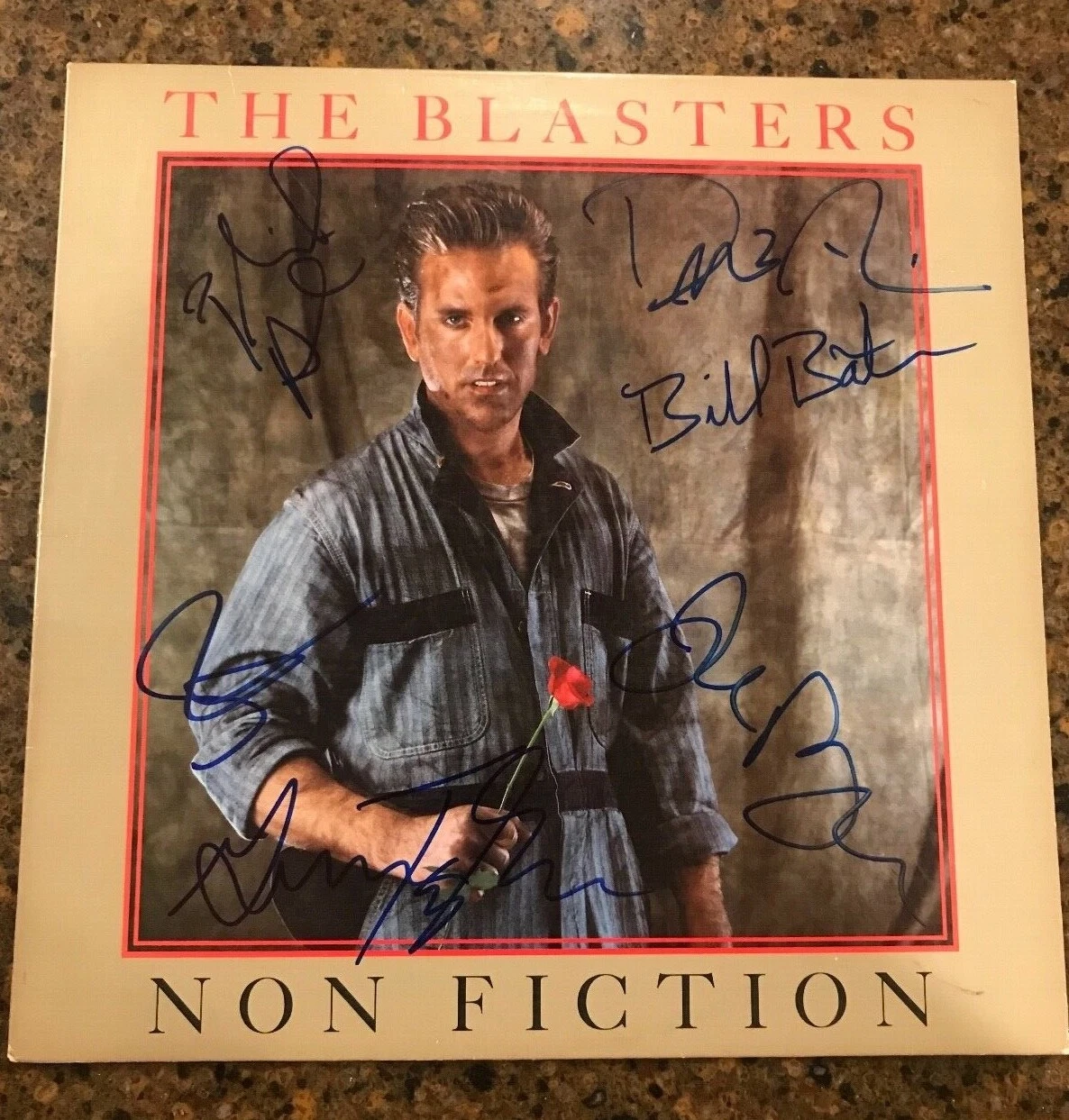 * THE BLASTERS * signed autographed album * NON-FICTION * FULL BAND * PROOF * 7