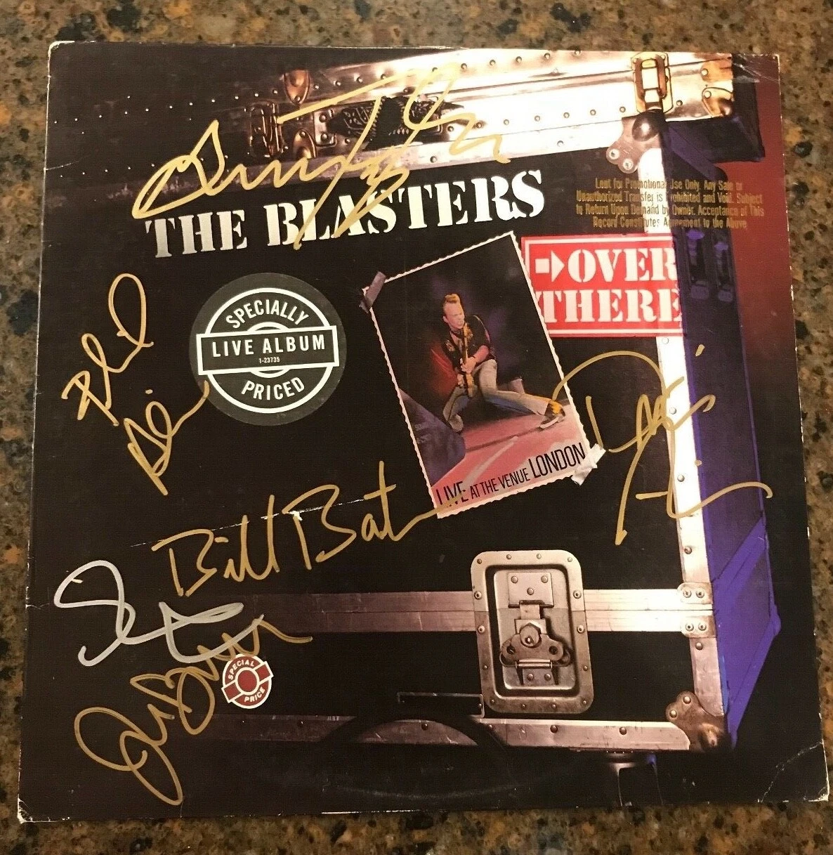 * THE BLASTERS * signed autographed album * LIVE LONDON * FULL BAND * PROOF * 1
