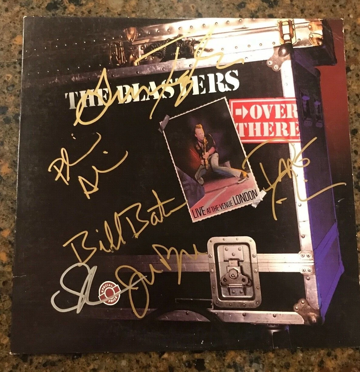 * THE BLASTERS * signed autographed album * LIVE LONDON * FULL BAND * PROOF * 2