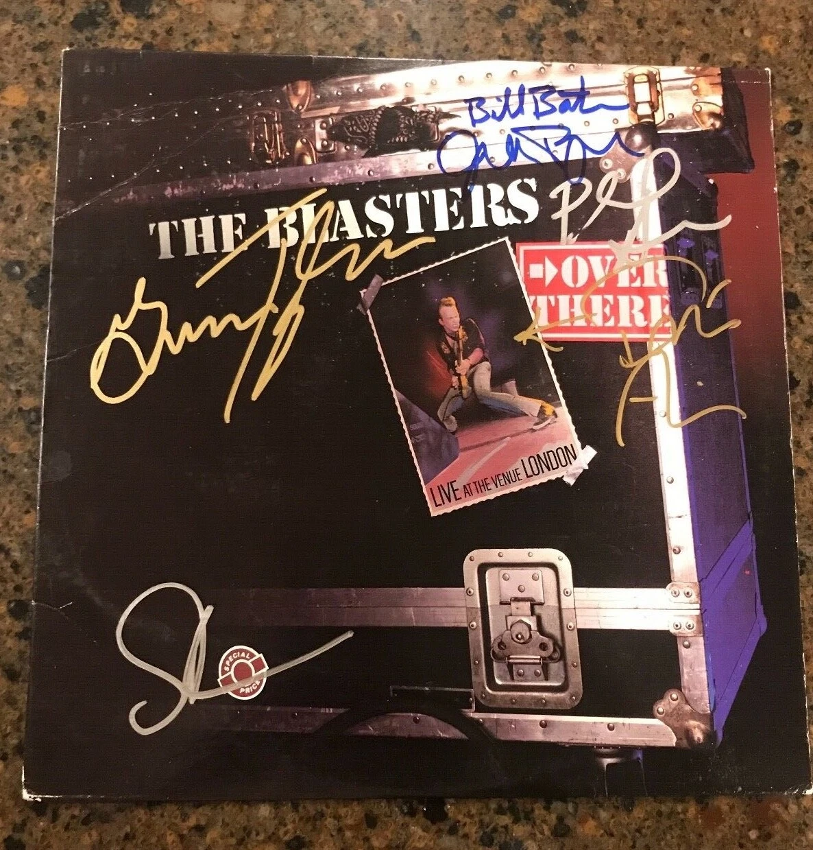 * THE BLASTERS * signed autographed album * LIVE LONDON * FULL BAND * PROOF * 5