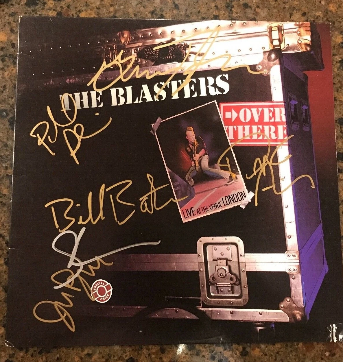 * THE BLASTERS * signed autographed album * LIVE LONDON * FULL BAND * PROOF * 6