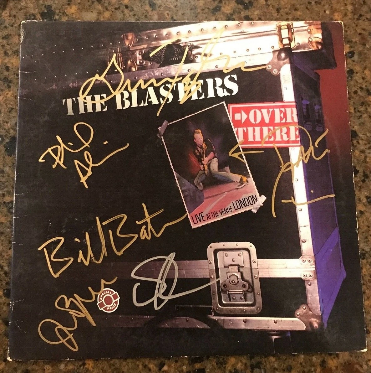 * THE BLASTERS * signed autographed album * LIVE LONDON * FULL BAND * PROOF * 7