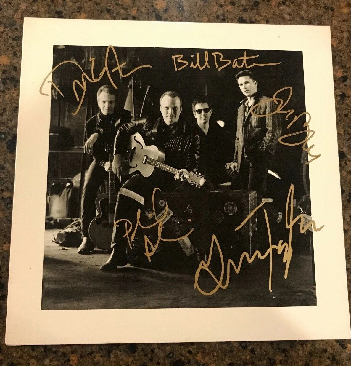 * THE BLASTERS * signed autographed album * HARD LINE * FULL BAND * PROOF * 1