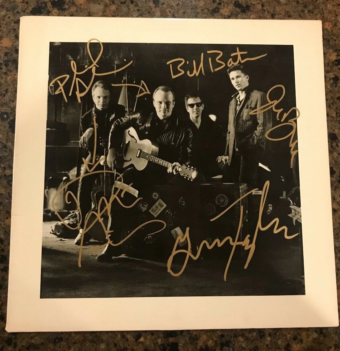 * THE BLASTERS * signed autographed album * HARD LINE * FULL BAND * PROOF * 2