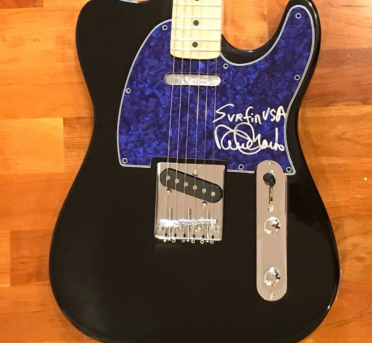 * DAVID MARKS * signed autographed electric guitar * THE BEACH BOYS * PROOF * 4