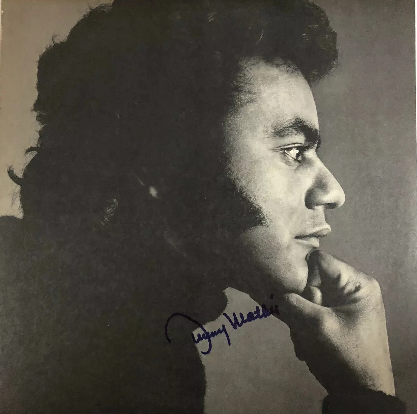 JOHNNY MATHIS SIGNED KILLING ME SOFTLY WITH HER SONG VINYL AUTOGRAPHED AUTHENTIC