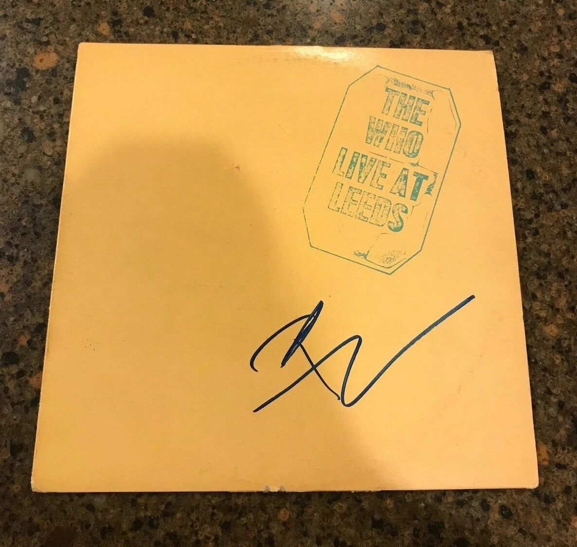 * PETE TOWNSHEND * signed vinyl album * LIVE AT LEEDS * PROOF * COA * 1