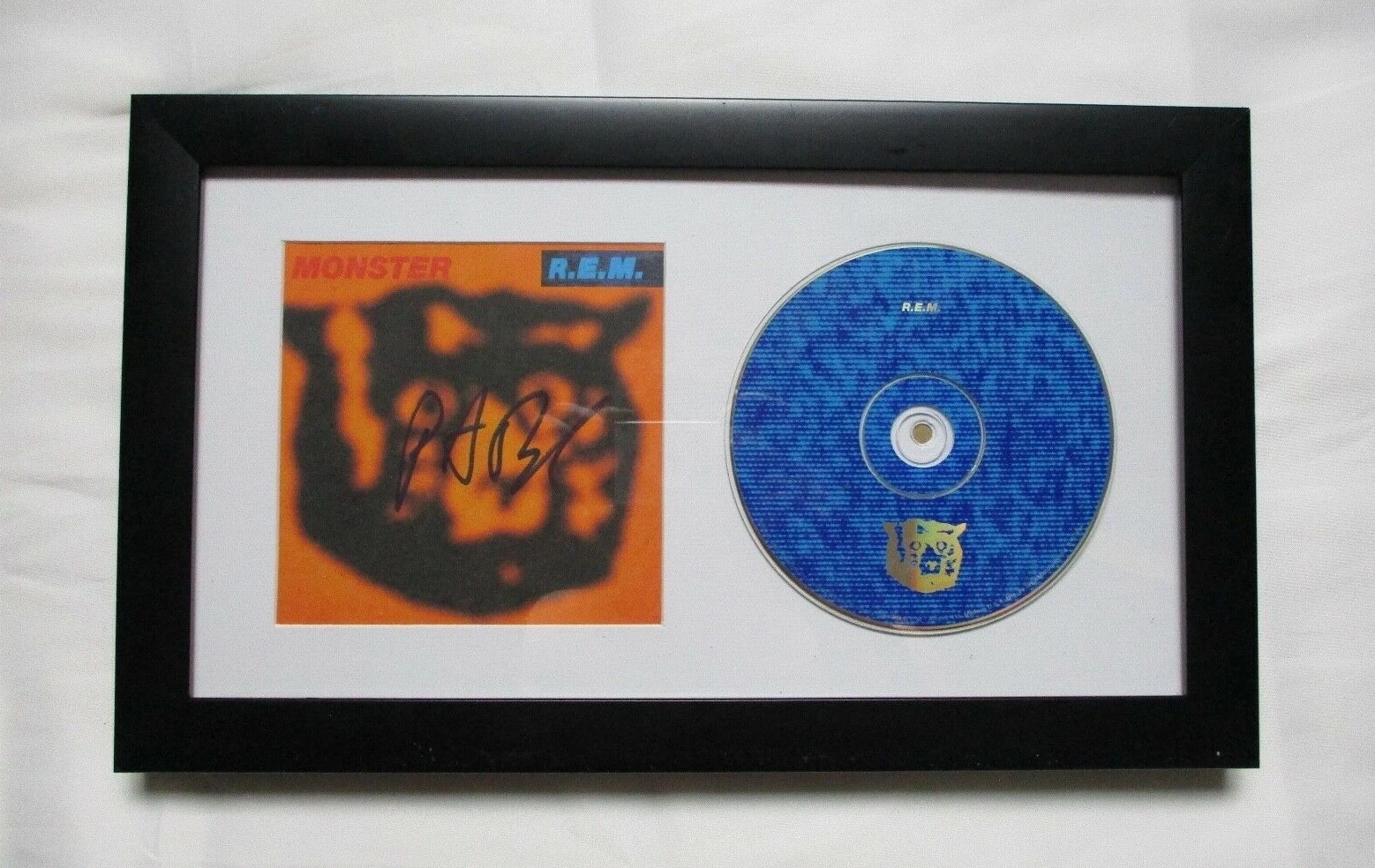* PETER BUCK * signed framed CD * REM * MONSTER * COA * 2