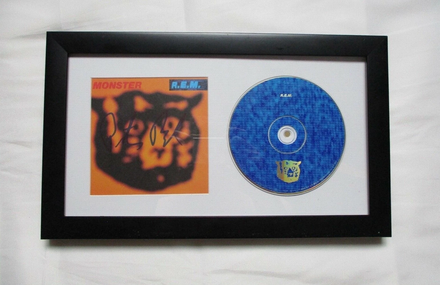 * PETER BUCK * signed framed CD * REM * MONSTER * COA * 3