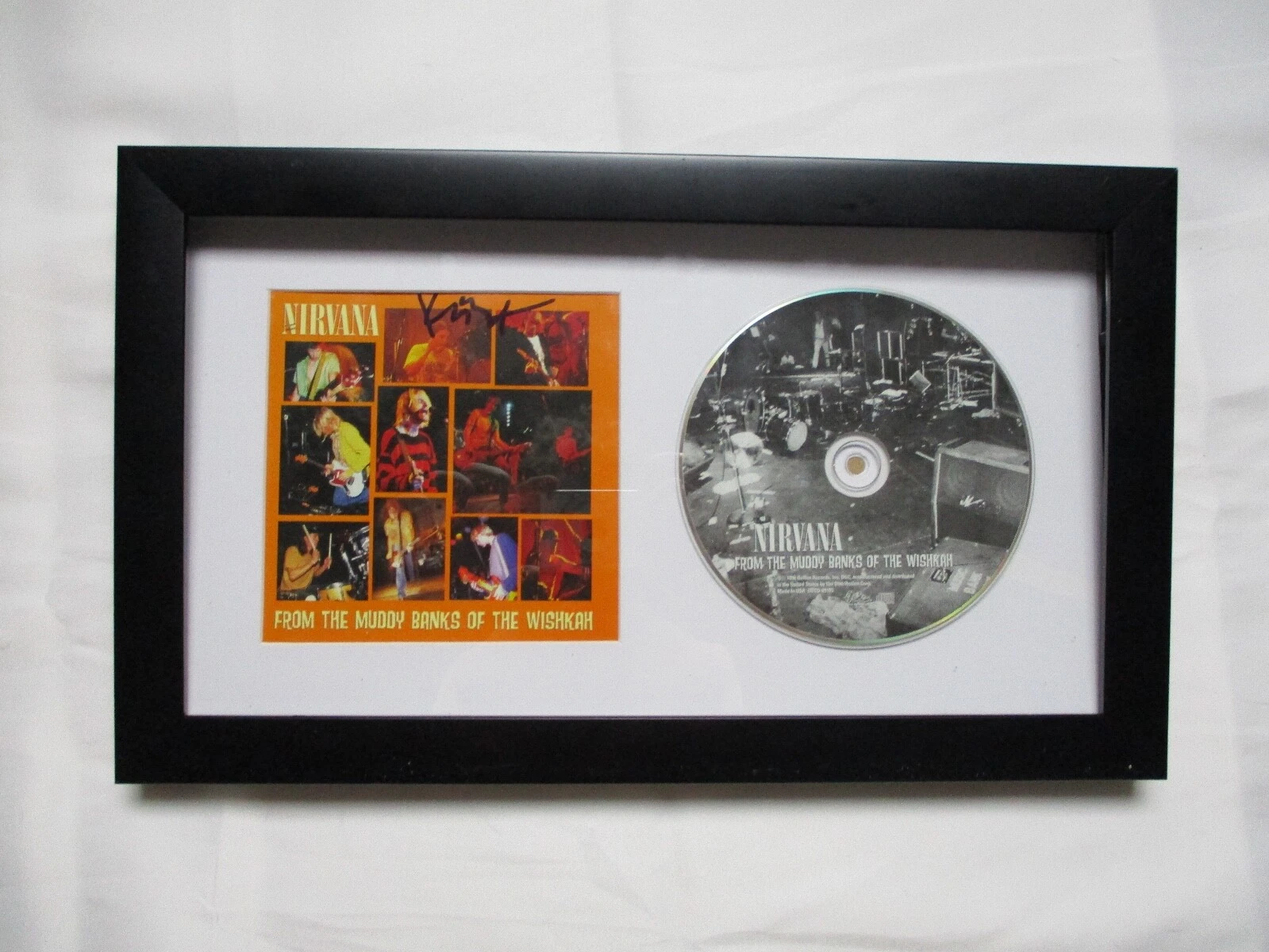 * KRIST NOVOSELIC * signed framed CD * NIRVANA * FROM THE MUDDY BANKS * COA * 1
