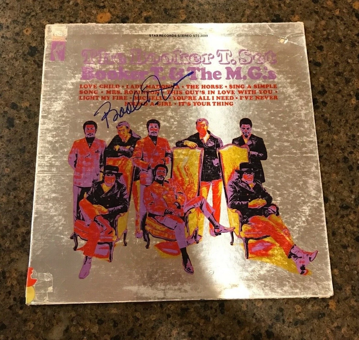* BOOKER T. & THE M.G.'s * signed vinyl album * THE BOOKER T. SET * COA * 1
