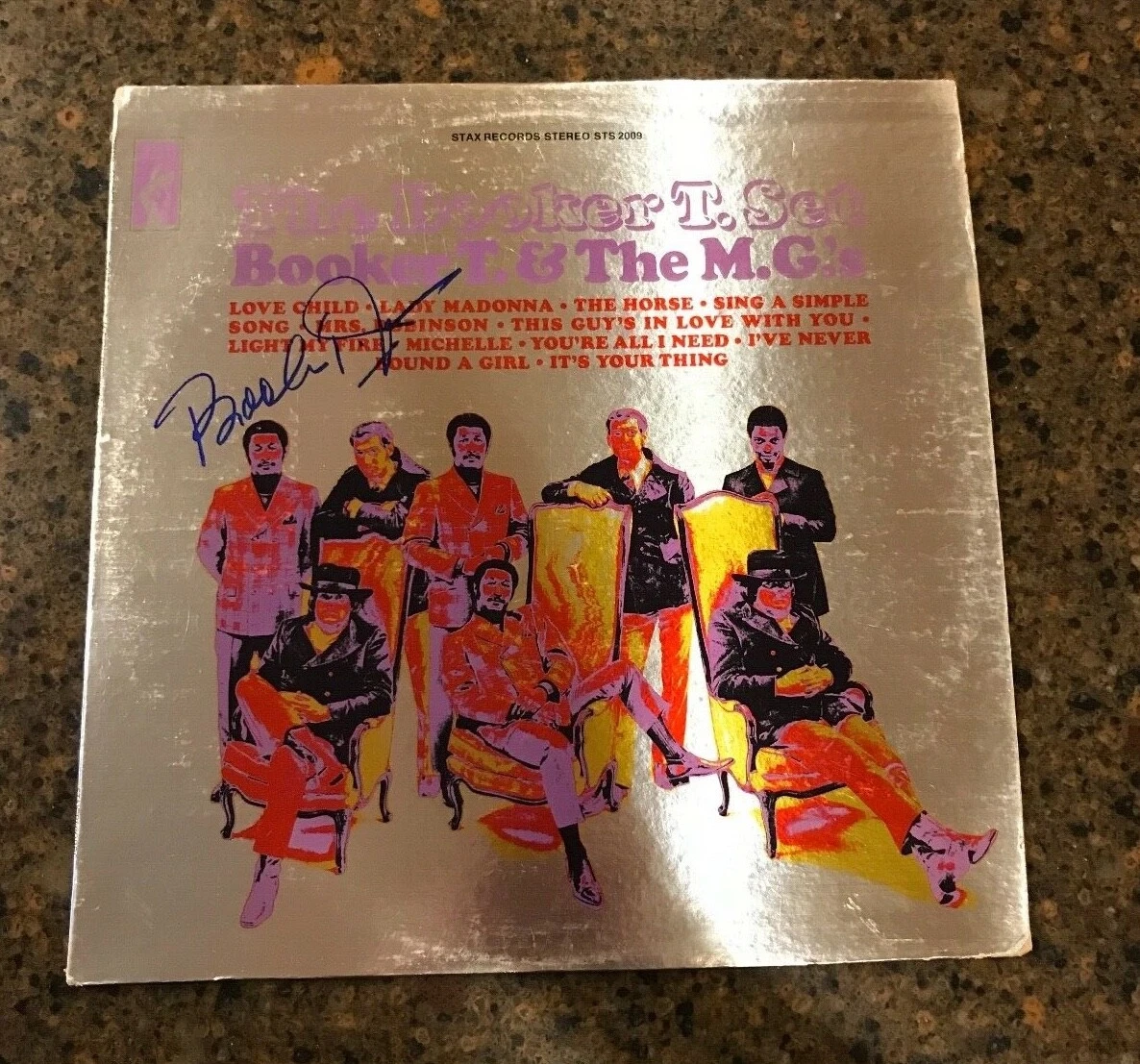 * BOOKER T. & THE M.G.'s * signed vinyl album * THE BOOKER T. SET * COA * 3