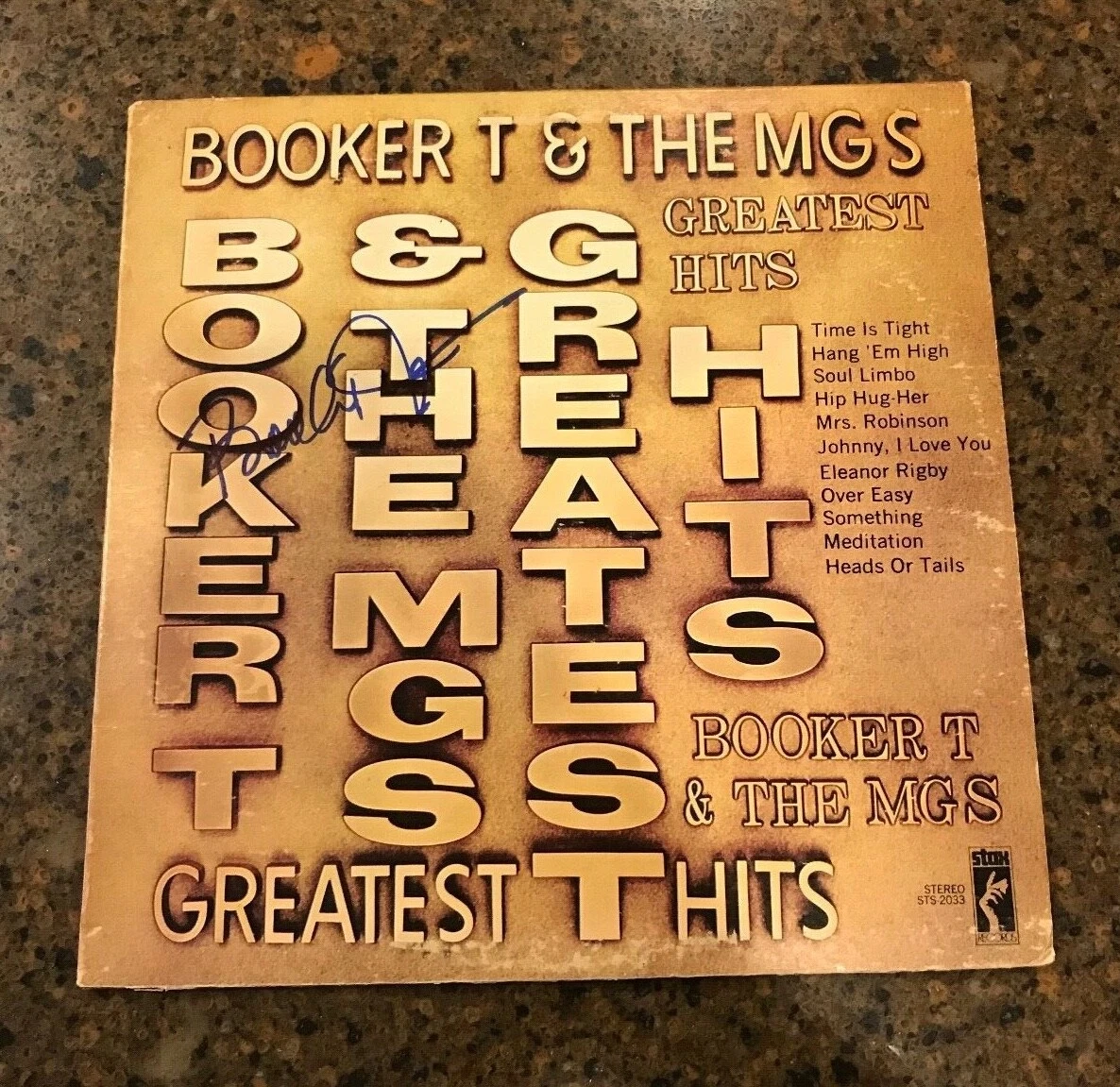 * BOOKER T. & THE M.G.'s * signed vinyl album * GREATEST HITS * COA * 1