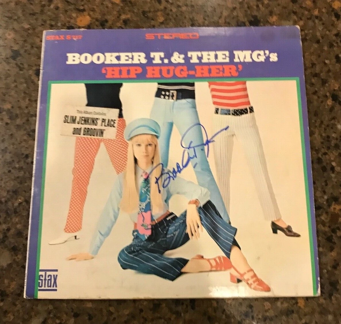 * BOOKER T. & THE M.G.'s * signed vinyl album * HIP HUG-HER * COA * 1