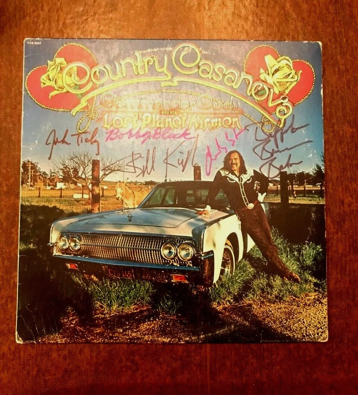 * COMMANDER CODY & HIS LOST PLANET AIRMEN * signed album * COUNTRY CASANOVA * 3