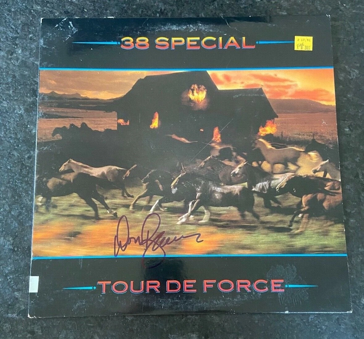 * DON BARNES * signed vinyl album * 38 SPECIAL * PROOF * 3