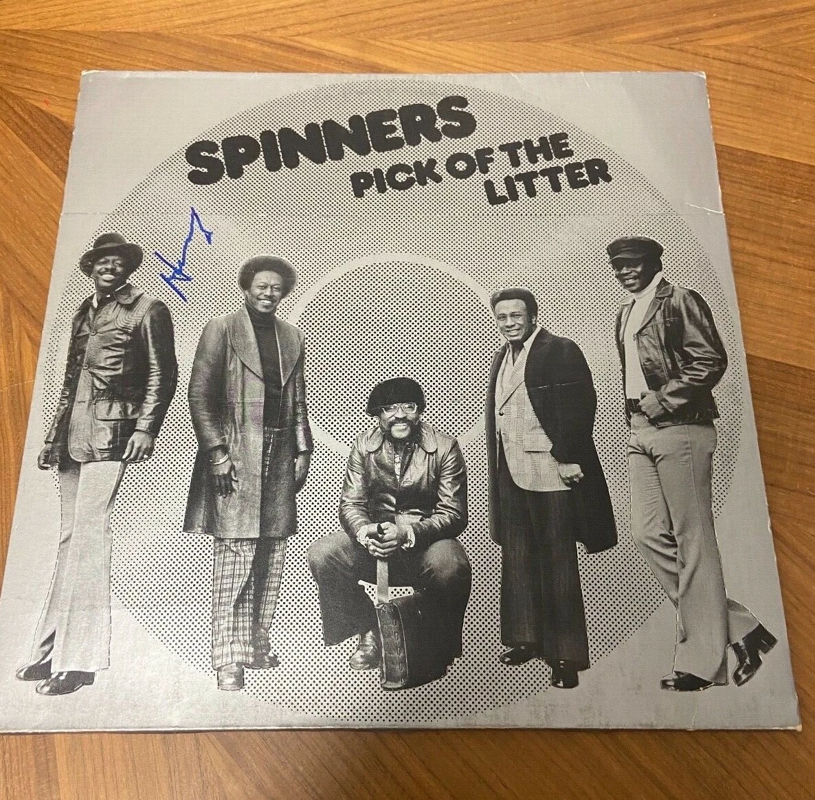 * HENRY FAMBROUGH * signed vinyl album * THE SPINNERS * PICK OF THE LITTER * 1