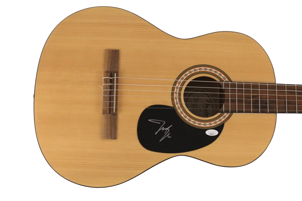 JUSTIN MOORE SIGNED AUTOGRAPH FULL FENDER ACOUSTIC GUITAR OUTLAWS LIKE ME JSA