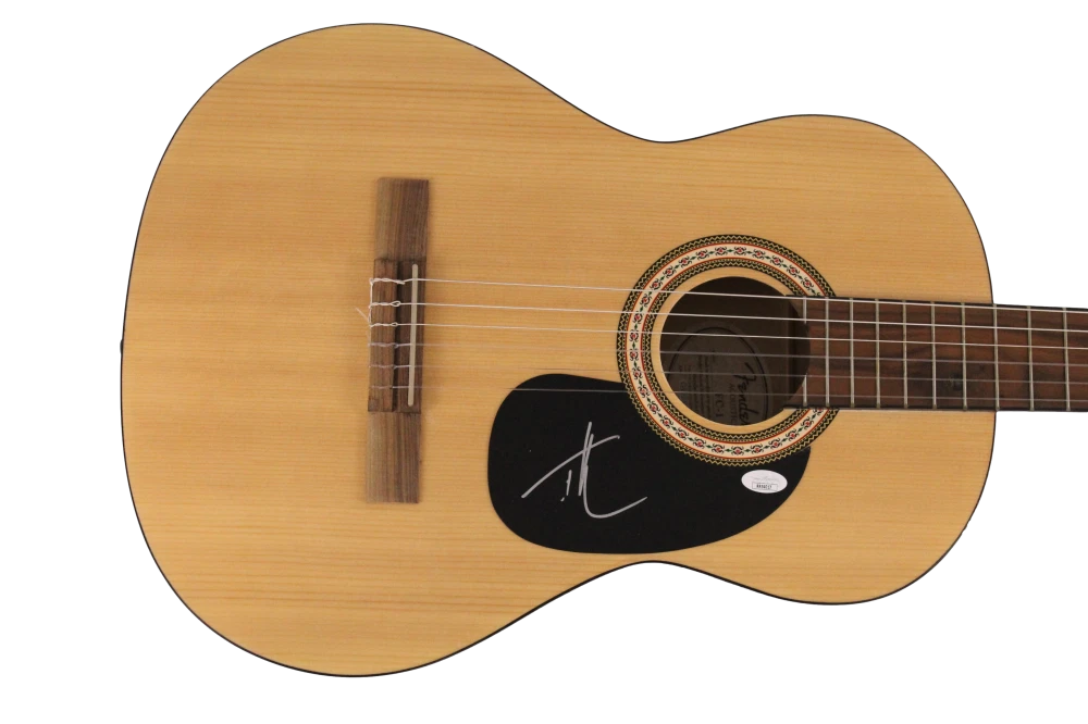 TIM MCGRAW SIGNED AUTOGRAPH FULL SIZE FENDER ACOUSTIC GUITAR - ALL I WANT W/ JSA