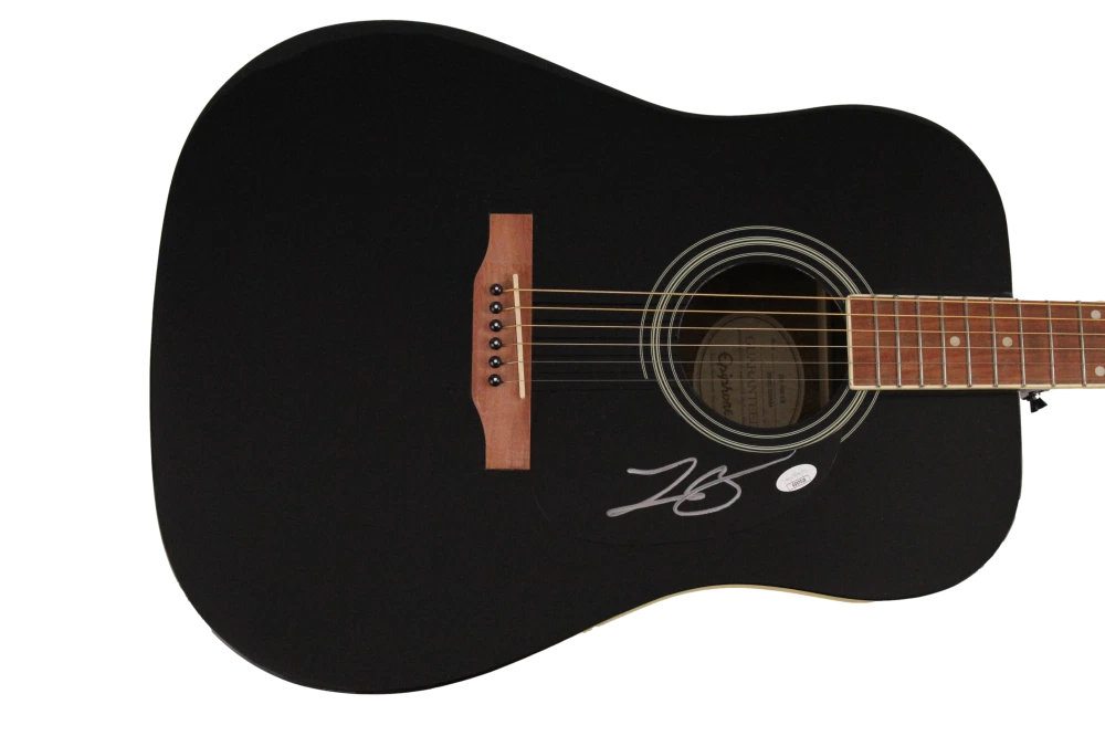 LEE BRICE SIGNED AUTOGRAPH GIBSON EPIPHONE ACOUSTIC GUITAR - HARD 2 LOVE W/ JSA