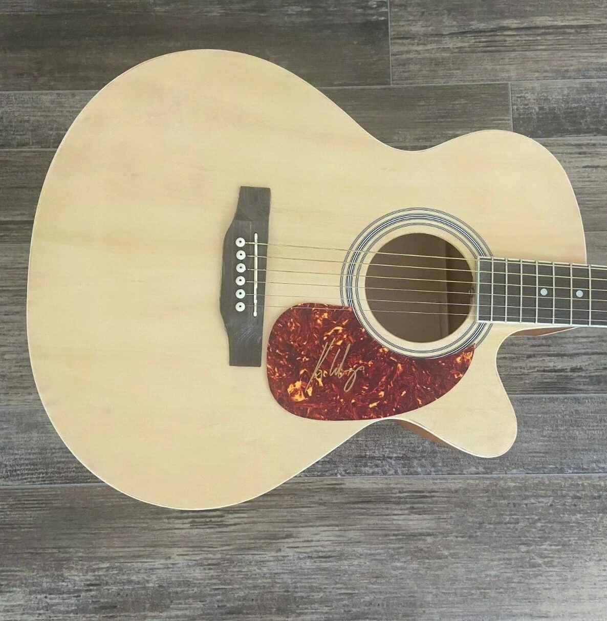 * KIP WINGER * signed acoustic guitar * WINGER BAND * COA * 2