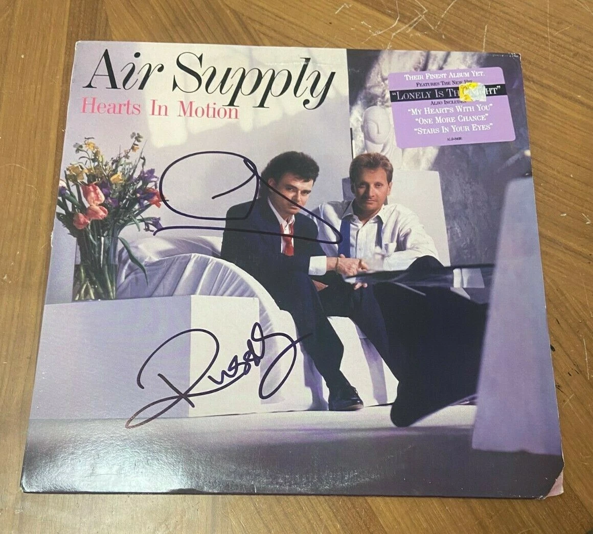 * AIR SUPPLY * signed vinyl album * GRAHAM RUSSELL HITCHCOCK * COA * 5