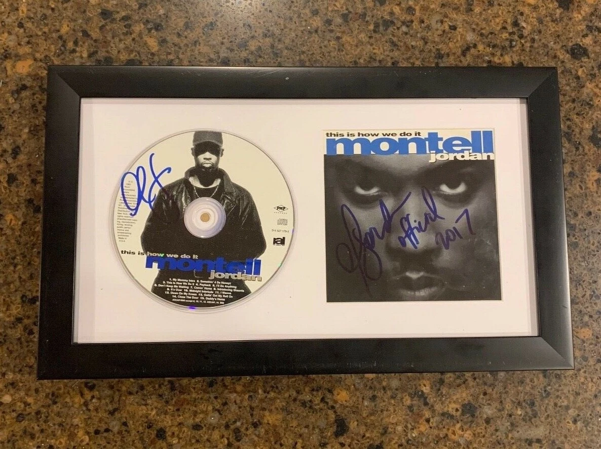 * MONTELL JORDAN * signed framed CD * THIS IS HOW WE DO IT * COA * 1