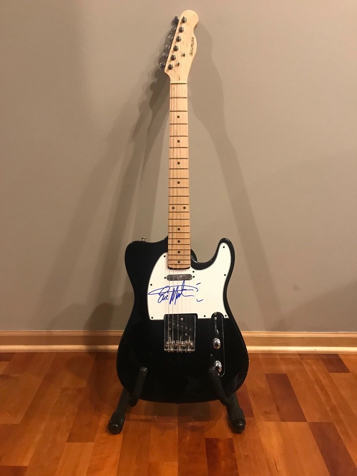 * ERIC MARTIN * signed autographed electric guitar * MR BIG  * PROOF * 1