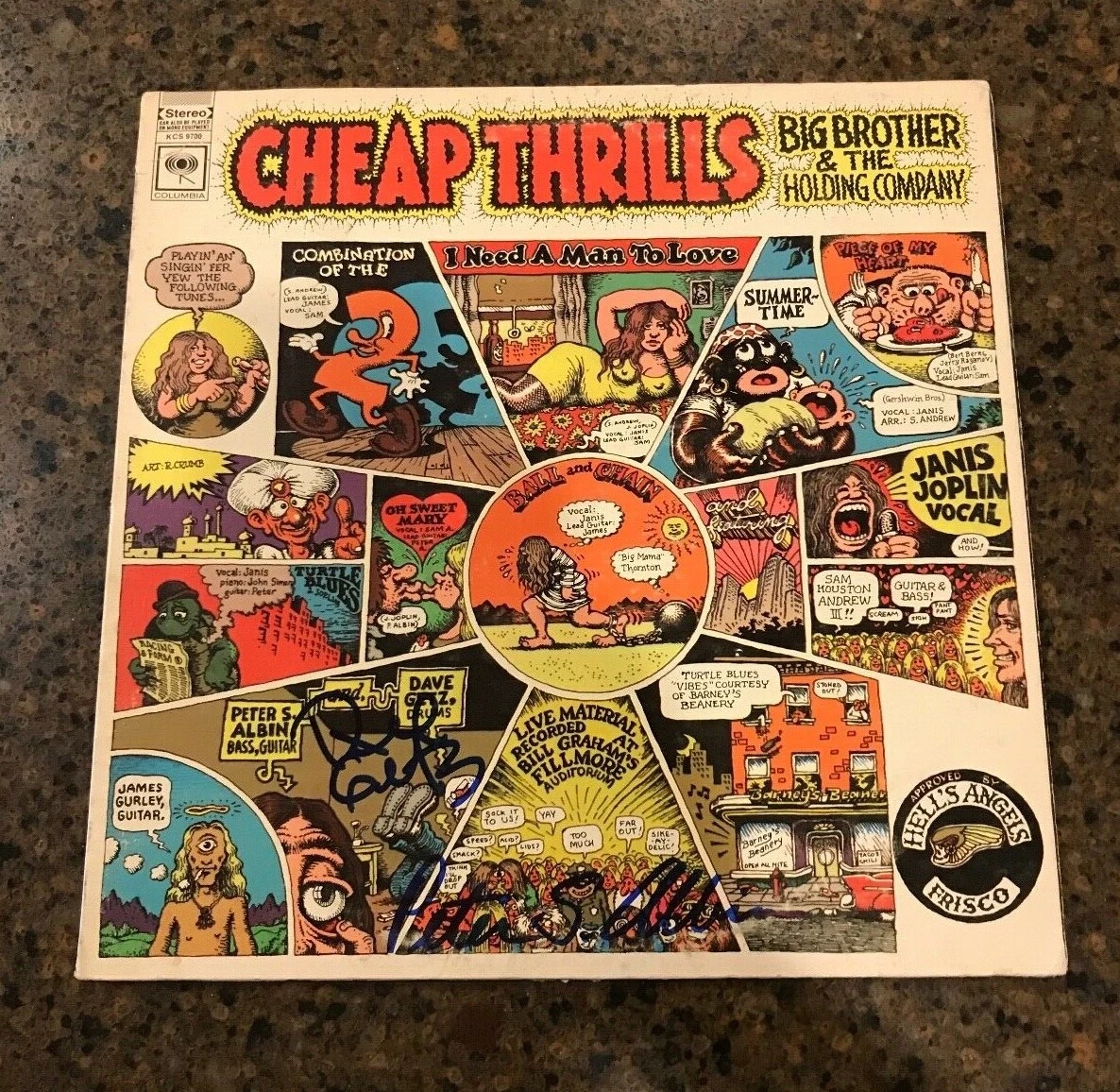 * BIG BROTHER & THE HOLDING COMPANY * signed album * GETZ & ALBIN * COA * 2