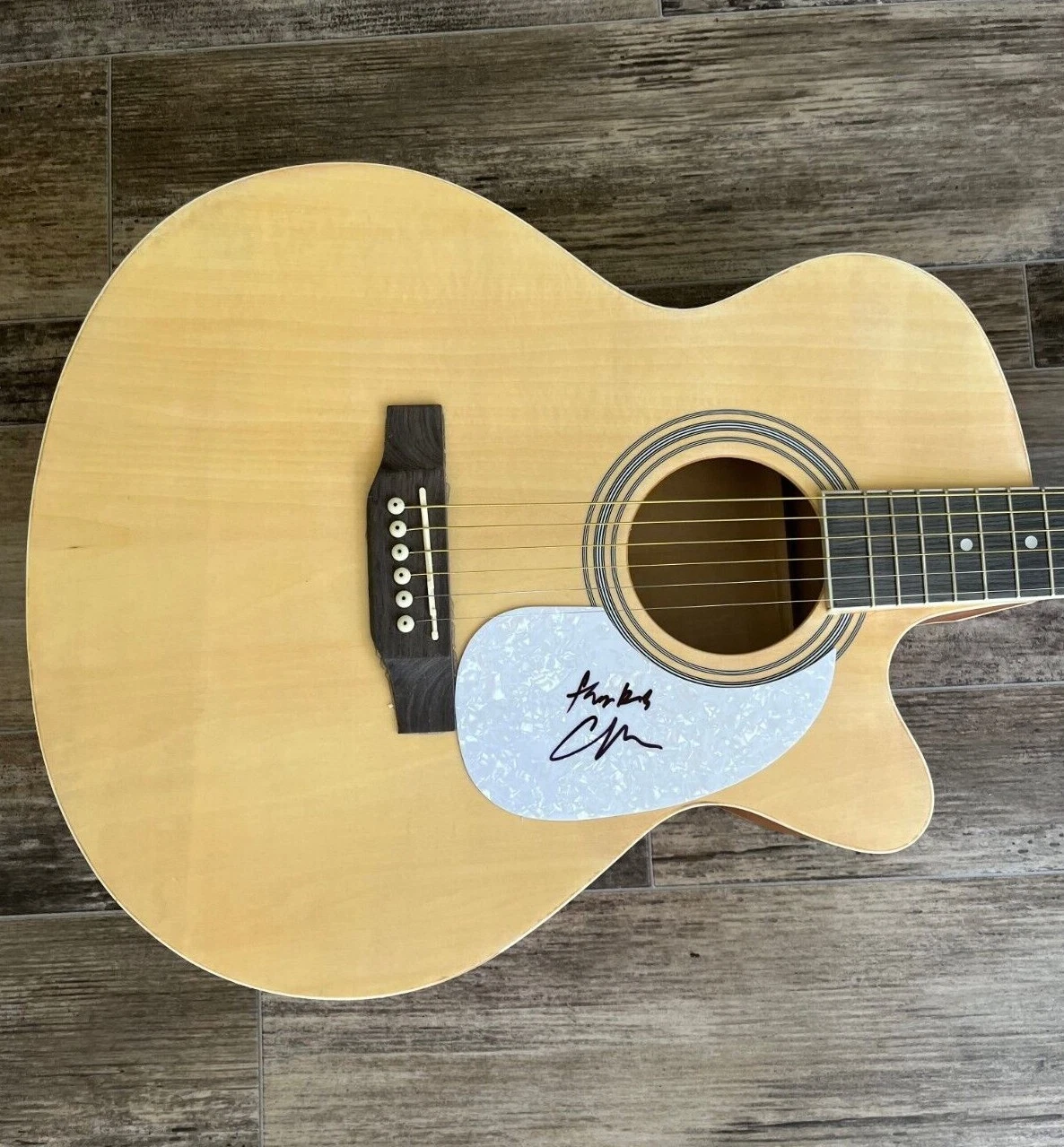 * CHRISTIAN LEE HUTSON * signed acoustic guitar * LOSE THIS NUMBER * COA * 2