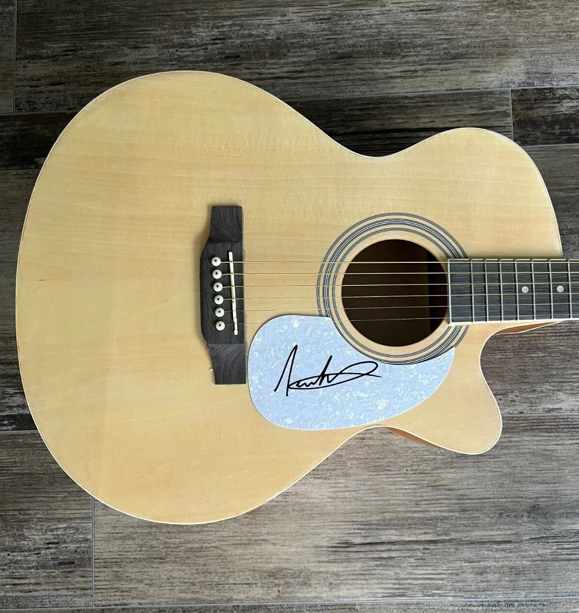 * NATHANIEL RATELIFF * signed acoustic guitar * NIGHT SWEATS * S.O.B. * COA * 1