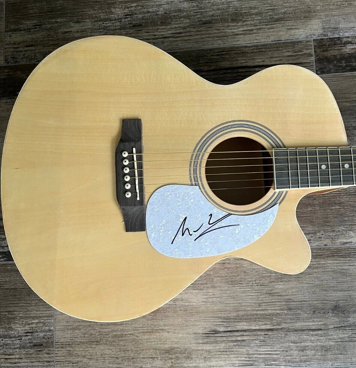 * NATHANIEL RATELIFF * signed acoustic guitar * NIGHT SWEATS * S.O.B. * COA * 2