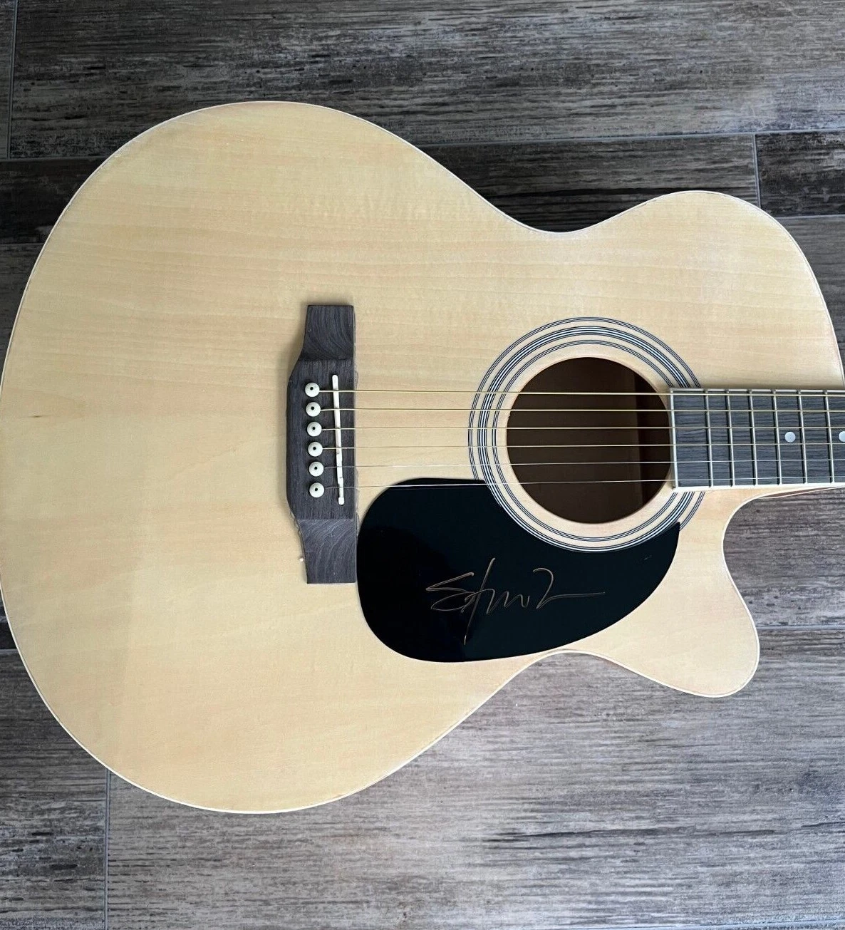 * SHOOTER JENNINGS * signed acoustic guitar * WAYLON * JUMP OUT THE WINDOW * 2