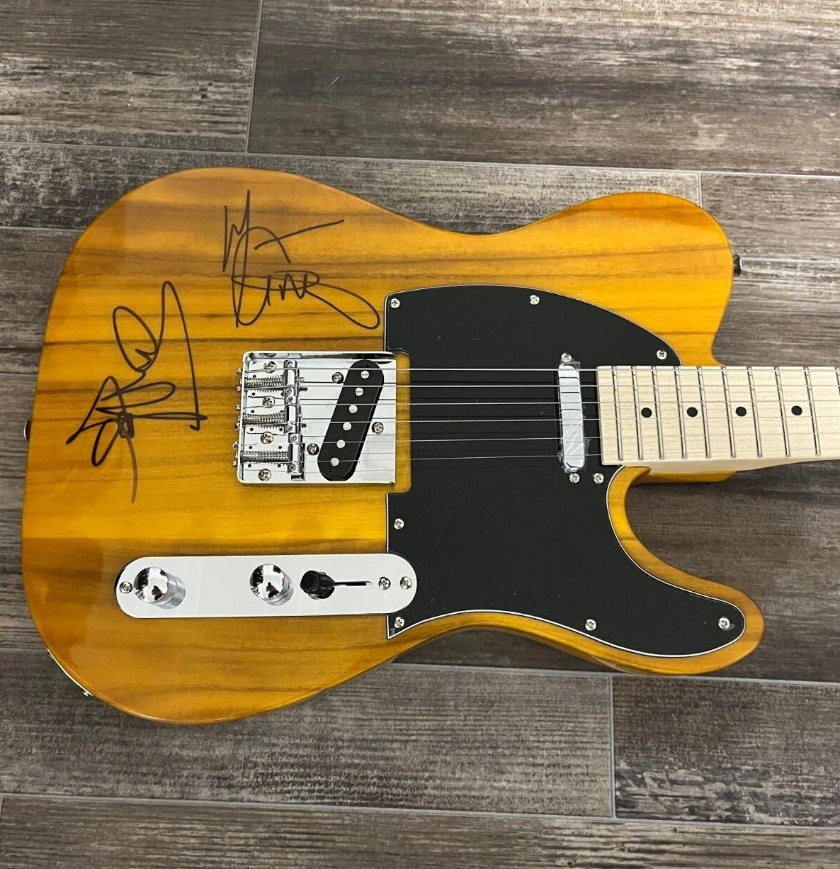 * VAN HALEN * signed electric guitar * MICHAEL ANTHONY & SAMMY HAGAR * PROOF * 4