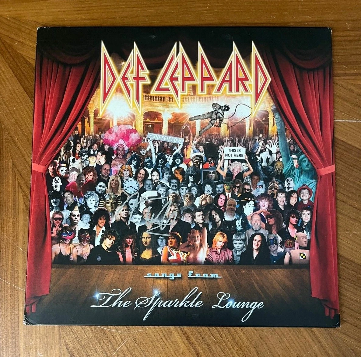 * JOE ELLIOTT * signed album * DEF LEPPARD * SONGS FROM THE SPARKLE LOUNGE * 1