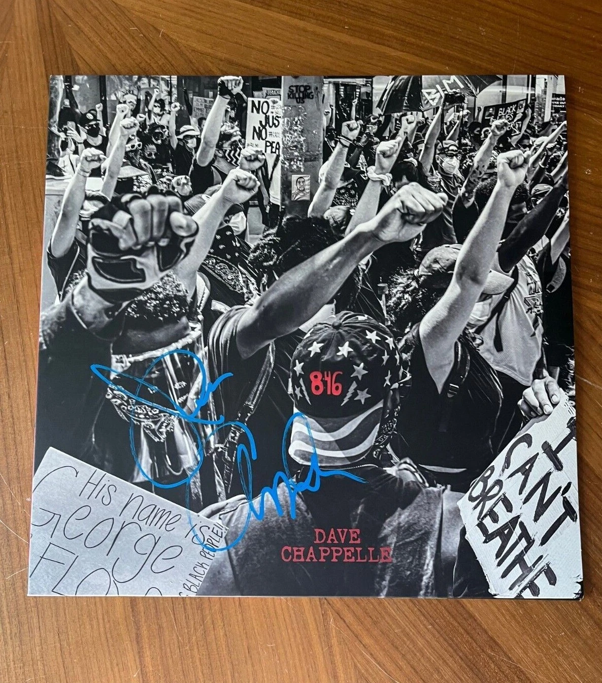 * DAVE CHAPPELLE * signed vinyl album * 846 * GEORGE FLOYD * COA * 5