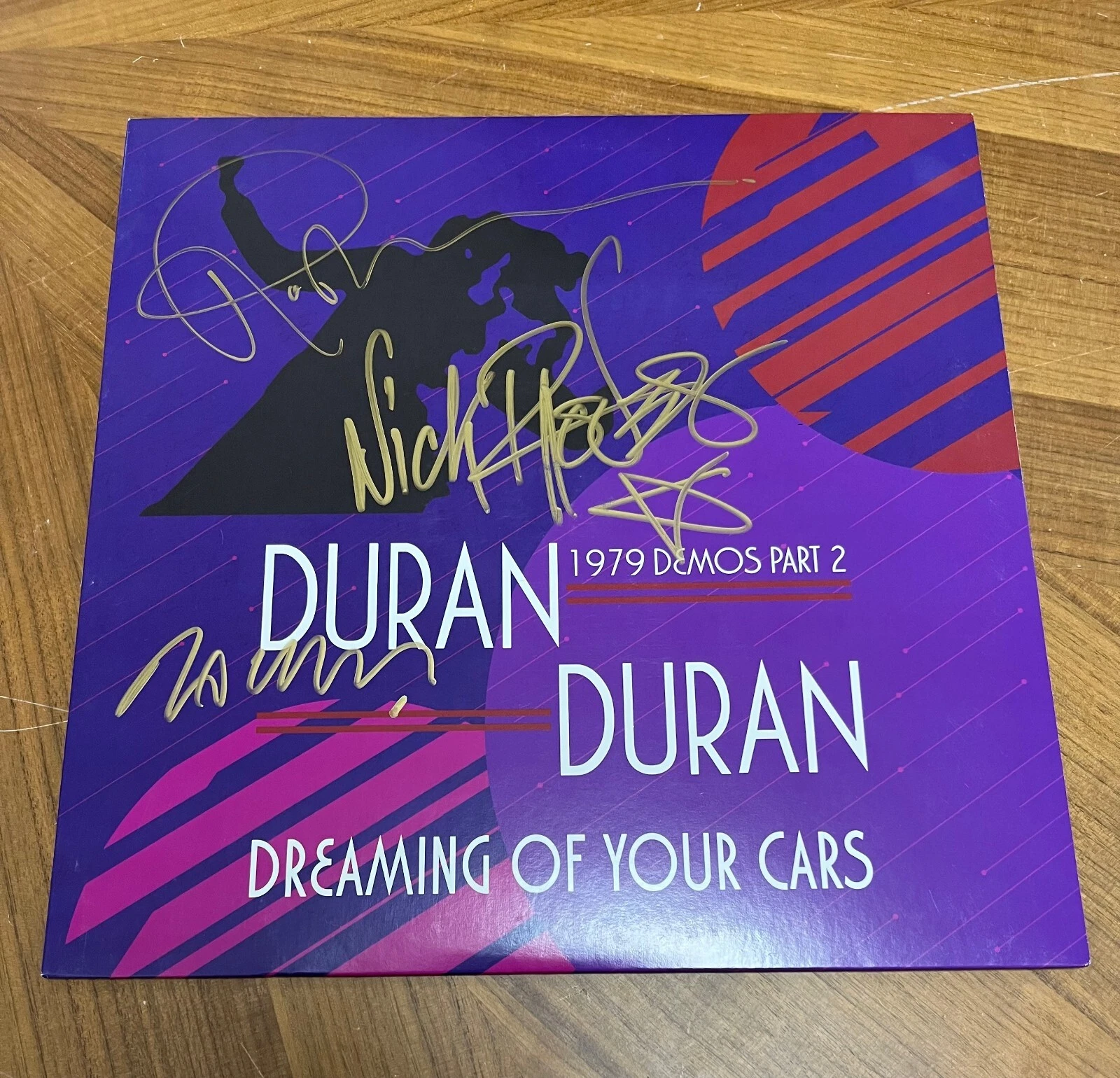 * DURAN DURAN * signed album * DREAMING OF YOUR CARS * NICK, ROGER & JOHN * 1