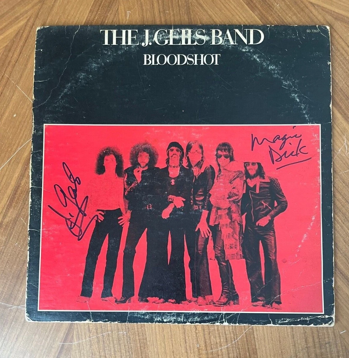 * J. GEILS BAND * signed album * BLOODSHOT * J. GEILS & MAGIC DICK * 1