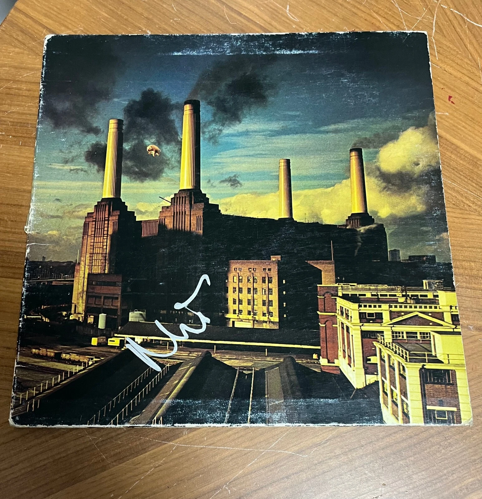 * NICK MASON * signed autographed vinyl album * ANIMALS * PINK FLOYD * 1