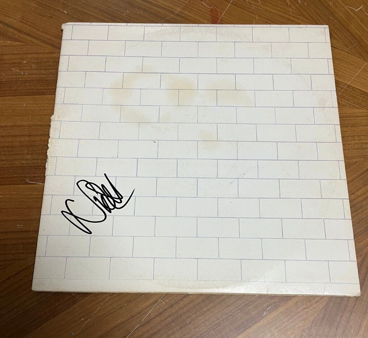 * NICK MASON * signed vinyl album * THE WALL * PINK FLOYD * 1