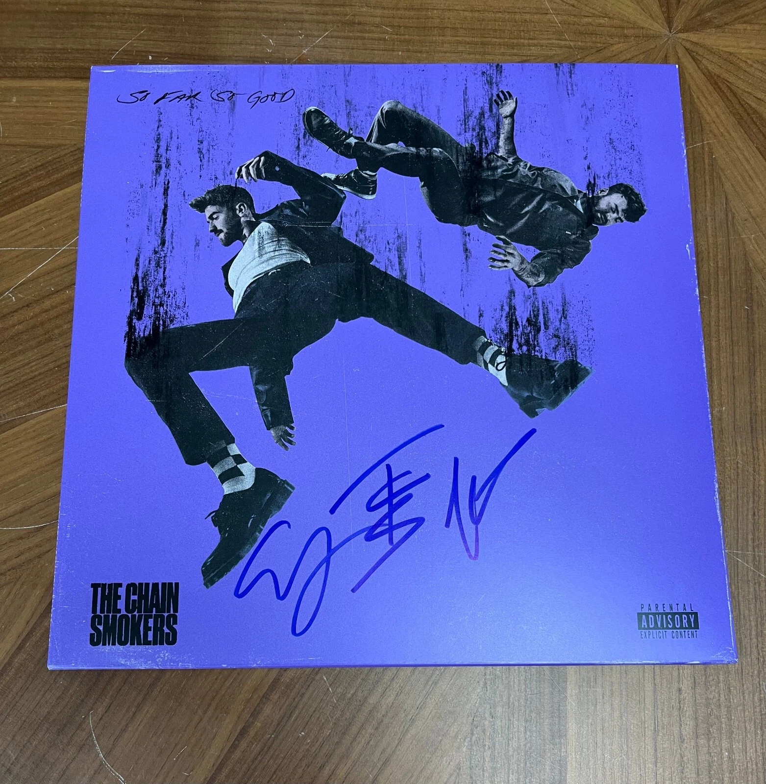 * THE CHAINSMOKERS * signed album * SO FAR SO GOOD *DREW TAGGERT & ALEX PALL* 1