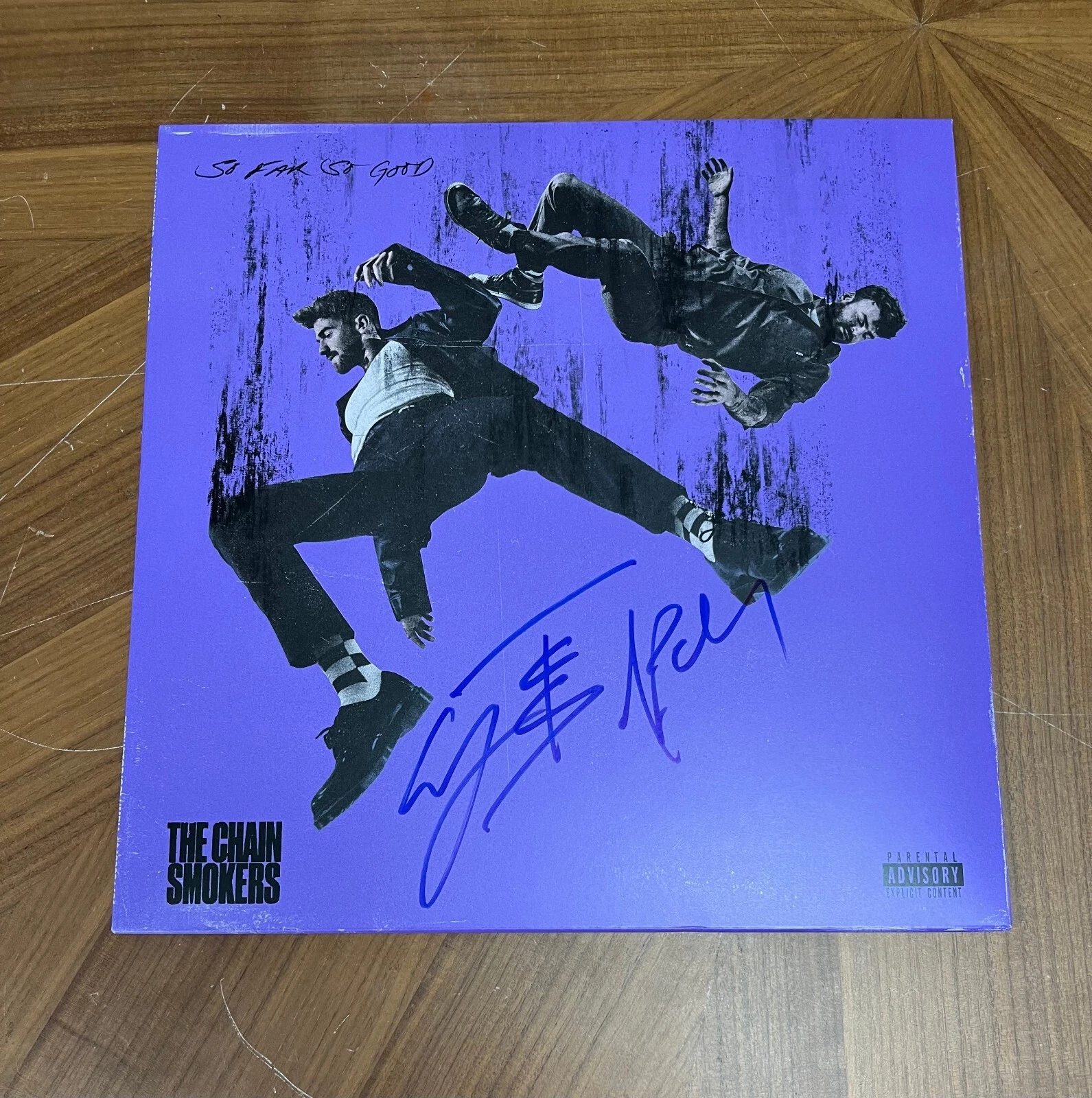 * THE CHAINSMOKERS * signed album * SO FAR SO GOOD *DREW TAGGERT & ALEX PALL* 2