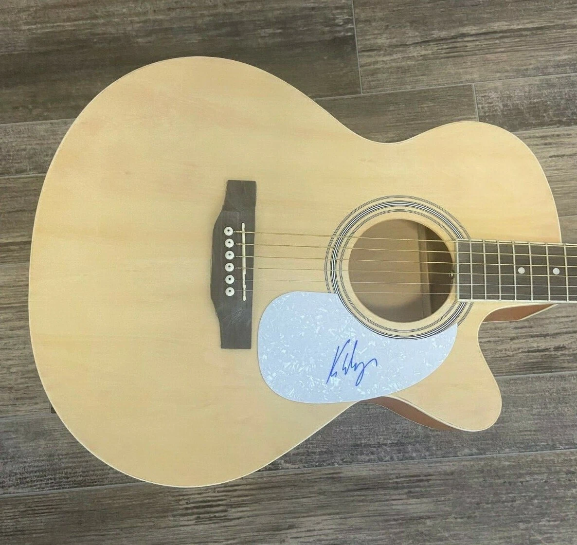 * KIP WINGER * signed acoustic guitar * WINGER BAND * COA * 4