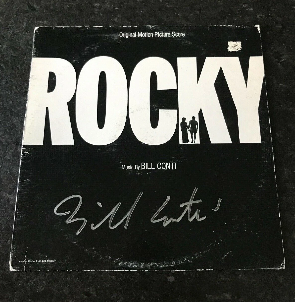 * BILL CONTI * SIGNED SOUNDTRACK ALBUM * ROCKY * COMPOSER * COA * 3 COLLECTIBLE MEMORABILIA
