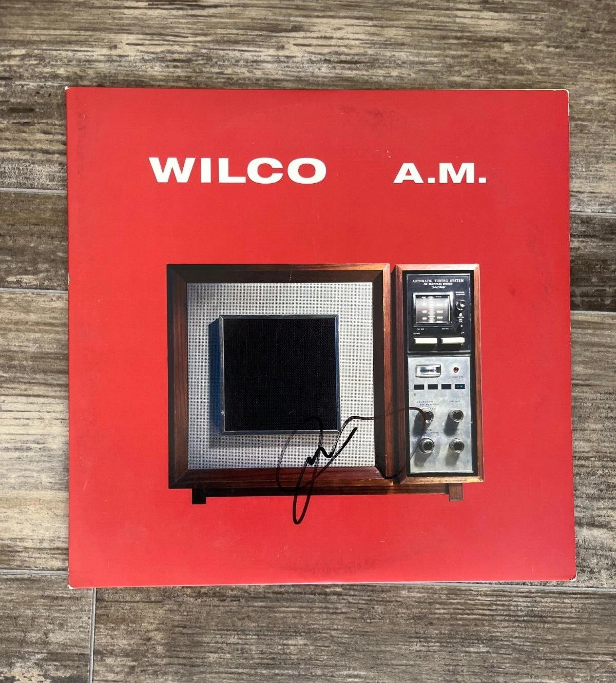 * JEFF TWEEDY * signed vinyl album * WILCO * A.M. * 1