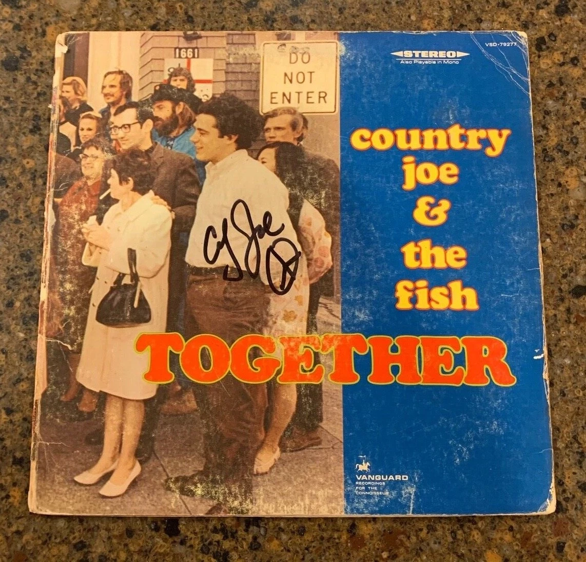 * COUNTRY JOE & THE FISH * signed vinyl album * JOE MCDONALD * TOGETHER * 1