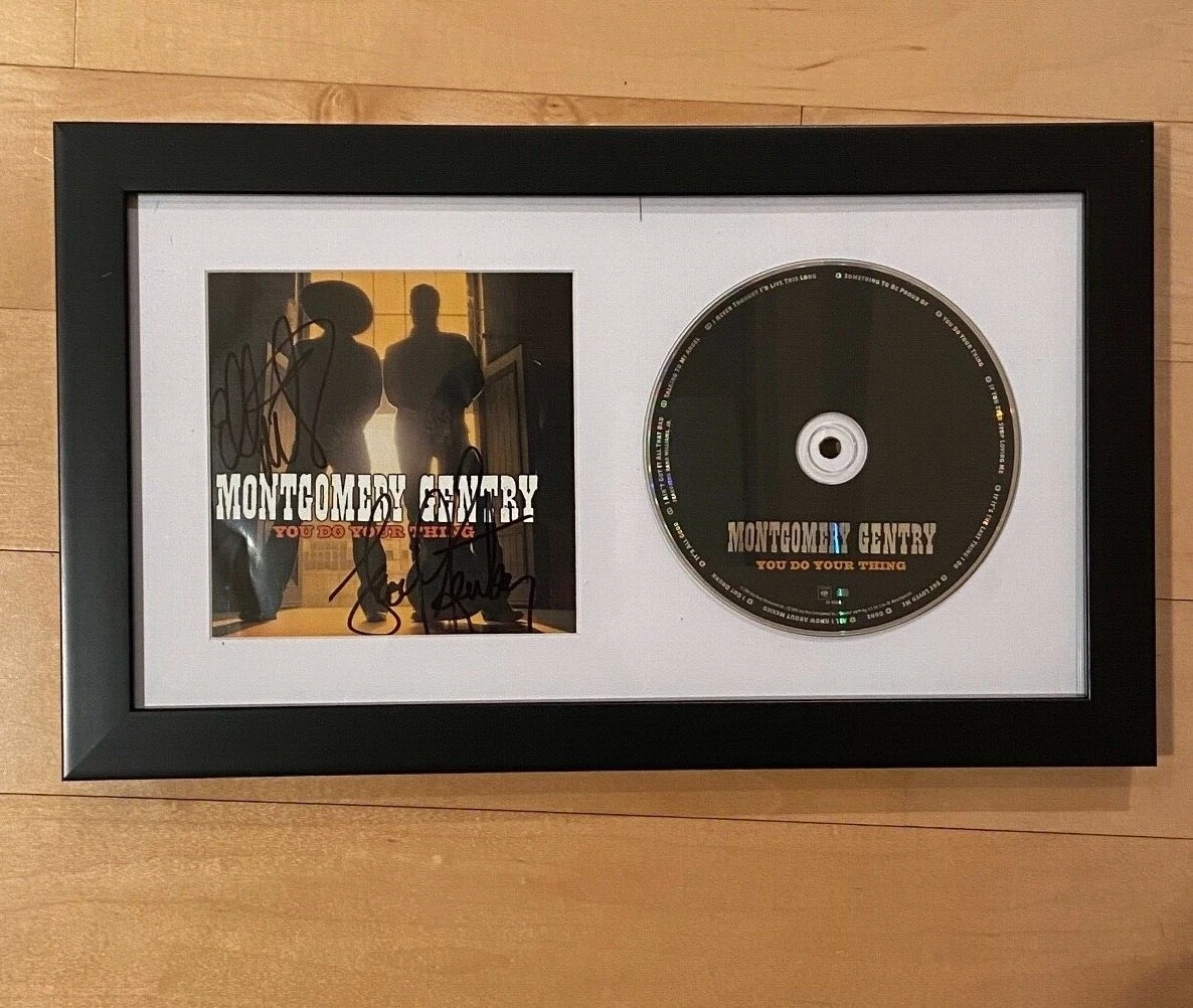 * MONTGOMERY GENTRY * SIGNED FRAMED CD * YOU DO YOUR THING * EDDIE TROY * 1 COLLECTIBLE MEMORABILIA