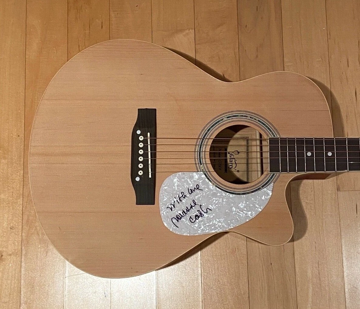 * ROSANNE CASH * signed acoustic guitar * BLACK CADILLAC * JOHNNY * COA * 1