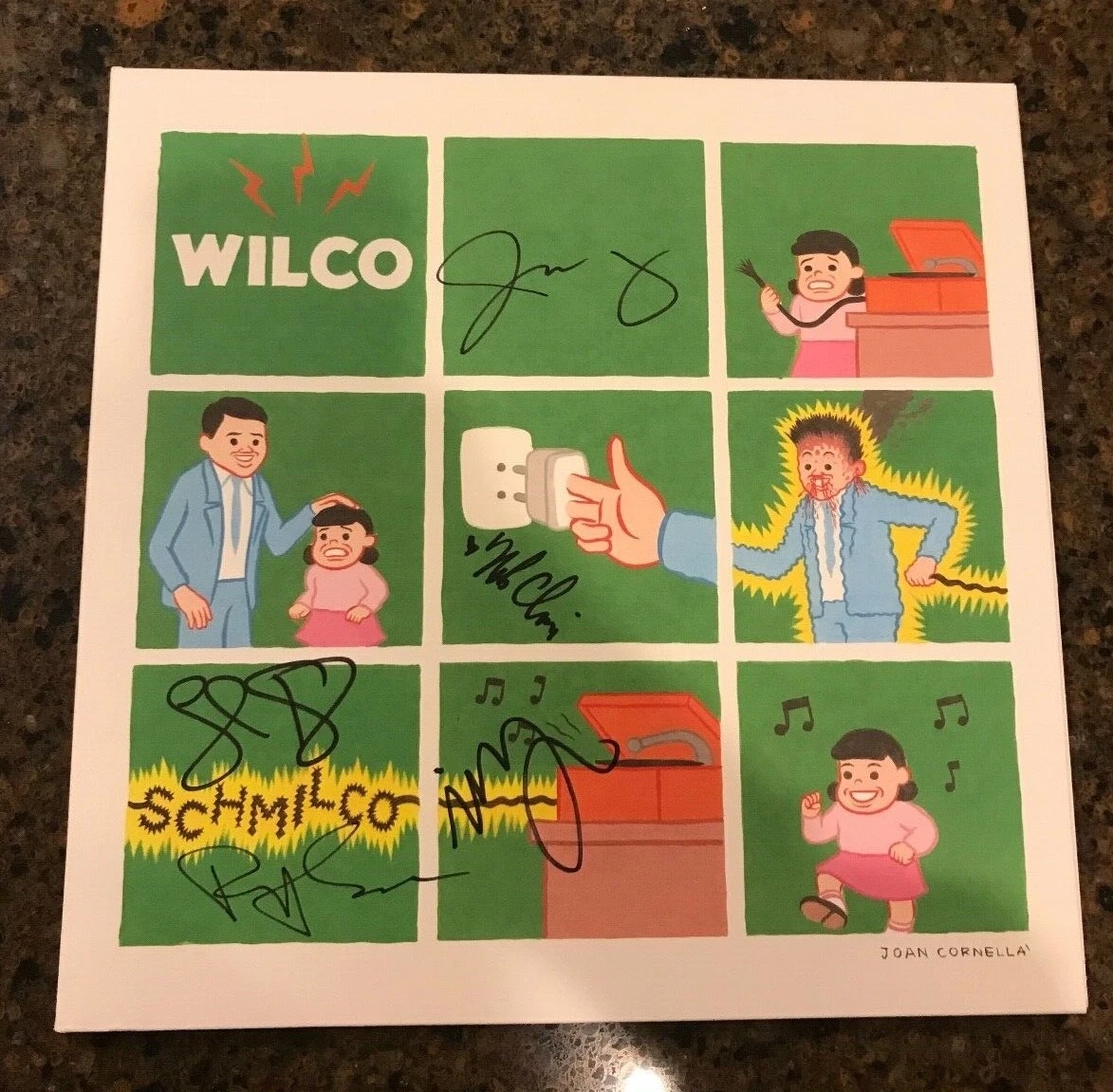 * WILCO * signed vinyl album * SCHMILCO * JEFF TWEEDY +4 MORE * 1